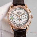 JH Factory V2 Version Patek Philippe Grand Complication Copy Watch 5270J Rose Gold White Dial